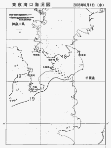 東京湾口海況図(2008/06/04)