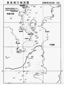 東京湾口海況図(2008/06/08)
