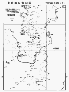 東京湾口海況図(2008/06/09)