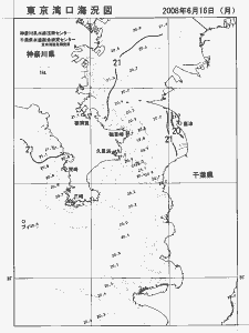 東京湾口海況図(2008/06/16)