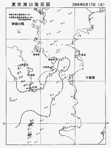 東京湾口海況図(2008/06/17)