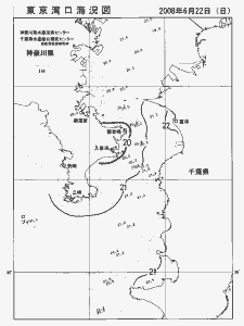 東京湾口海況図(2008/06/22)