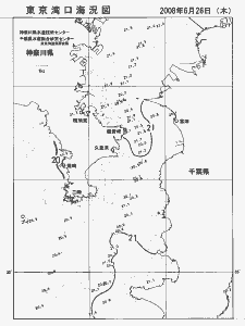 東京湾口海況図(2008/06/26)