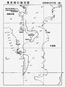 東京湾口海況図(2008/06/27)