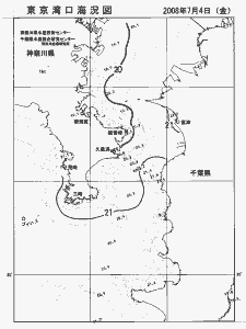 東京湾口海況図(2008/07/04)