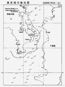 東京湾口海況図(2008/07/05)
