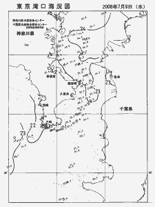 東京湾口海況図(2008/07/09)