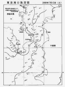 東京湾口海況図(2008/07/12)