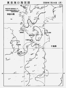 東京湾口海況図(2008/07/14)