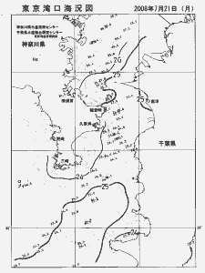 東京湾口海況図(2008/07/21)