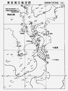 東京湾口海況図(2008/07/29)