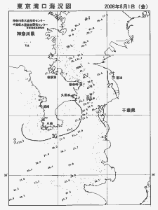 東京湾口海況図(2008/08/01)