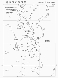 東京湾口海況図(2008/08/10)