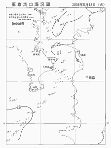 東京湾口海況図(2008/08/12)