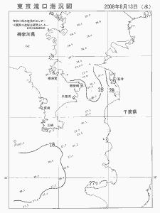 東京湾口海況図(2008/08/13)