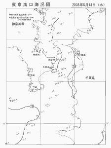 東京湾口海況図(2008/08/14)