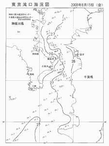 東京湾口海況図(2008/08/15)