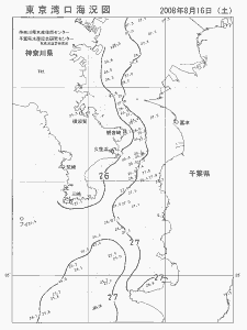東京湾口海況図(2008/08/16)