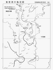 東京湾口海況図(2008/08/20)