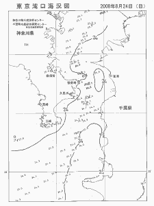 東京湾口海況図(2008/08/24)