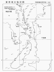 東京湾口海況図(2008/08/26)