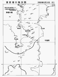 東京湾口海況図(2008/08/31)