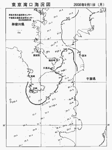 東京湾口海況図(2008/09/01)