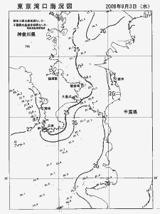 東京湾口海況図(2008/09/03)