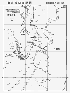 東京湾口海況図(2008/09/04)