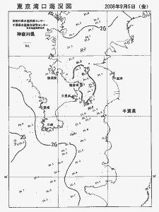 東京湾口海況図(2008/09/05)