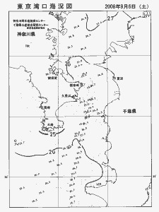 東京湾口海況図(2008/09/06)