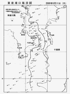 東京湾口海況図(2008/09/11)