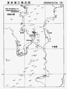 東京湾口海況図(2008/09/22)