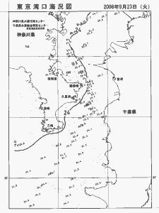 東京湾口海況図(2008/09/23)