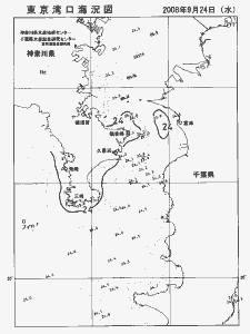 東京湾口海況図(2008/09/24)