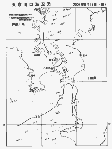 東京湾口海況図(2008/09/28)