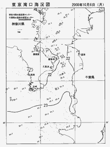 東京湾口海況図(2008/10/06)