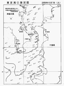 東京湾口海況図(2008/10/07)
