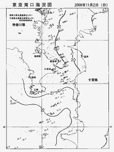東京湾口海況図(2008/11/02)