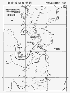 東京湾口海況図(2008/11/05)