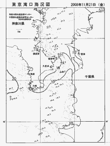 東京湾口海況図(2008/11/21)