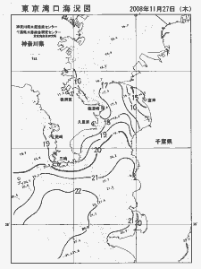 東京湾口海況図(2008/11/27)
