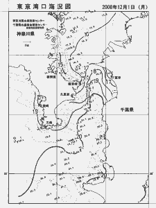 東京湾口海況図(2008/12/01)
