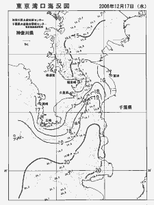 東京湾口海況図(2008/12/17)