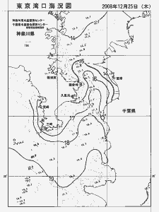 東京湾口海況図(2008/12/25)