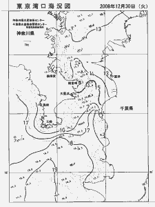 東京湾口海況図(2008/12/30)