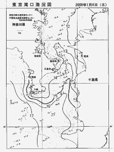 東京湾口海況図(2009/01/08)