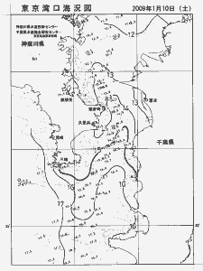 東京湾口海況図(2009/01/10)