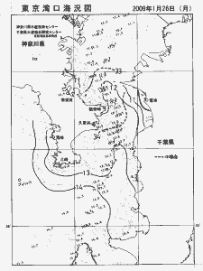 東京湾口海況図(2009/01/26)