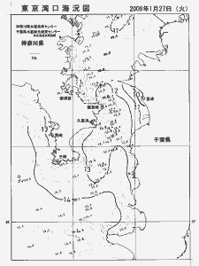 東京湾口海況図(2009/01/27)